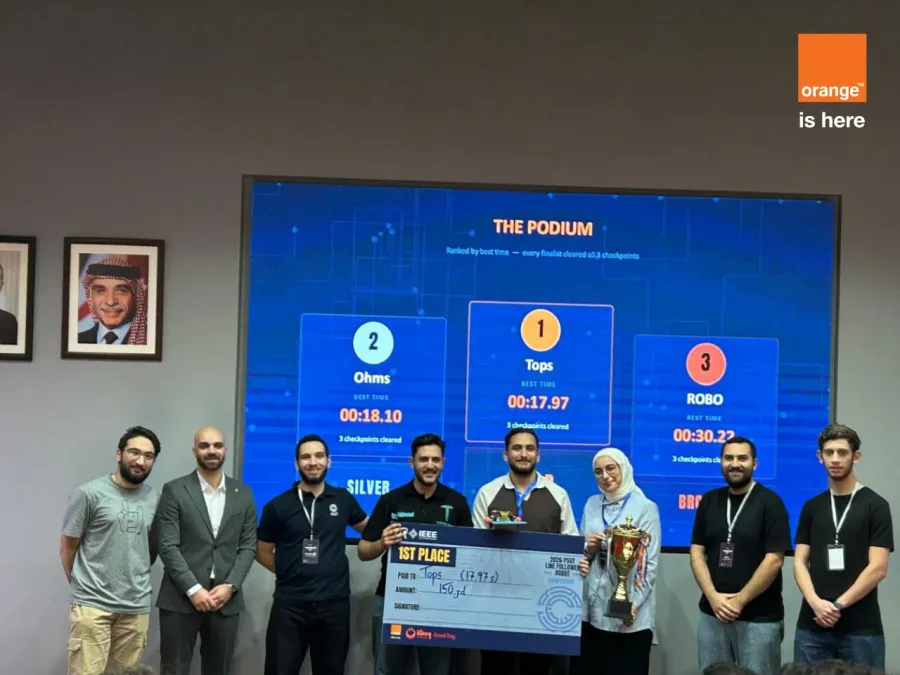 Orange Jordan Sponsors PSUT’s “Robots Line Follower” Event for Smart Solutions