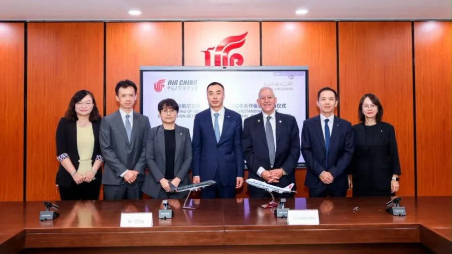 Royal Jordanian and Air China Sign Memorandum of Understanding on Air Transport Cooperation
