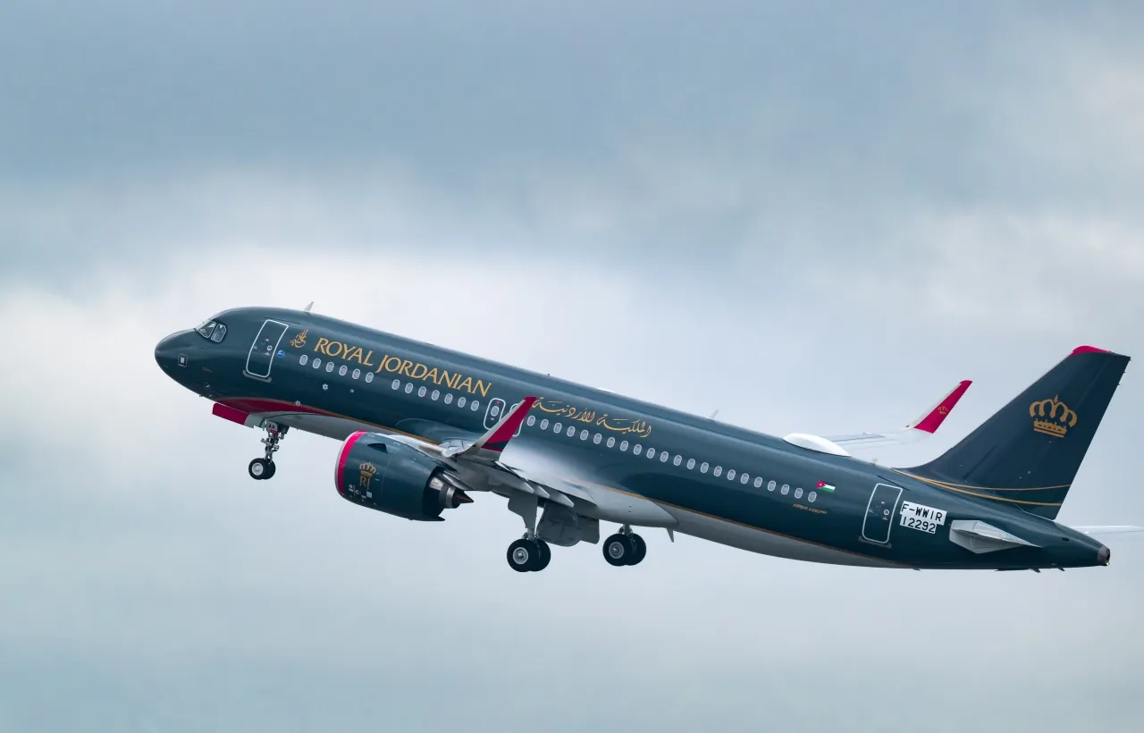 وصول الطائرة رقم 17 من عائلة إيرباص A320neo إلى أسطول الملكية الأردنية